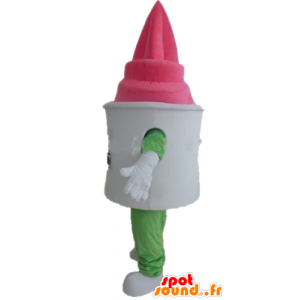 Ice pentola mascotte gigante vaniglia fragola - MASFR23831 - Mascotte di fast food