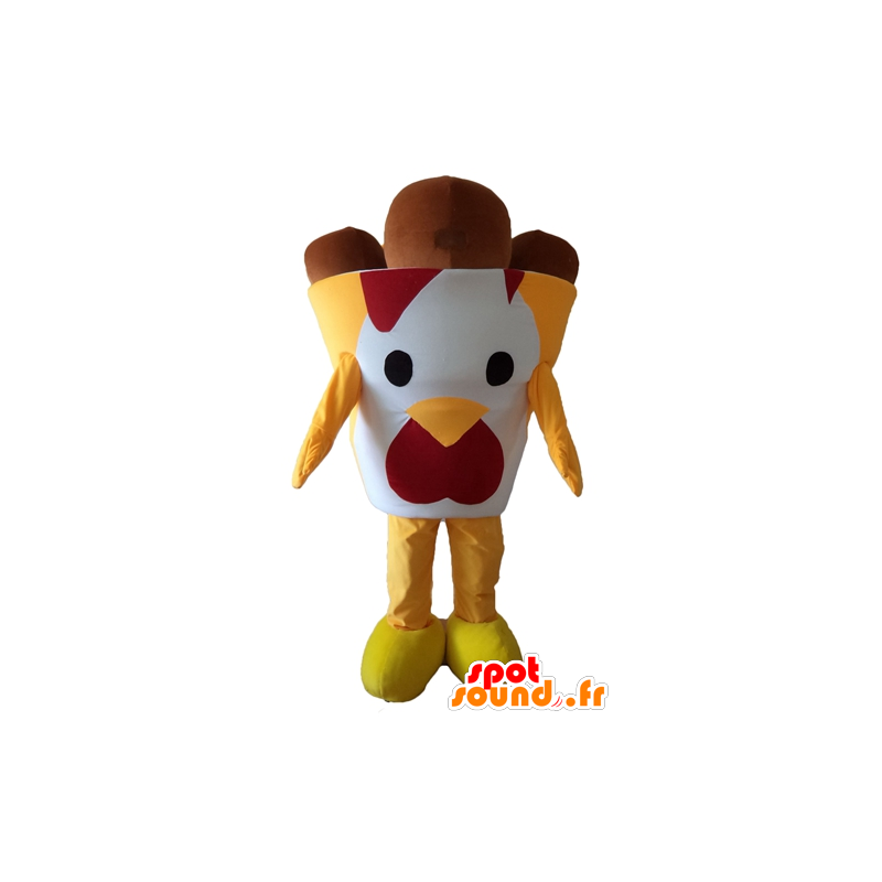 Cono gelato mascotte, caramella di cioccolato - MASFR23832 - Mascotte di fast food