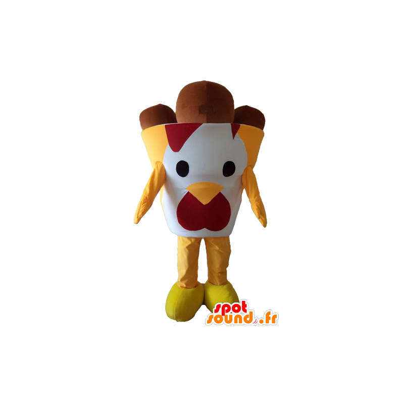 Ice cream cone mascot, chocolate candy - MASFR23832 - Fast food mascots
