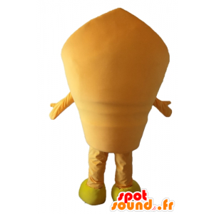 Ice cream cone mascot, chocolate candy - MASFR23832 - Fast food mascots