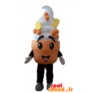 Mascot Eis, Eistüte - MASFR23833 - Fast-Food-Maskottchen