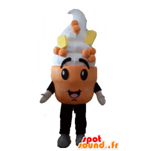 Mascot jäätelö, jäätelö kartio - MASFR23833 - Mascottes Fast-Food