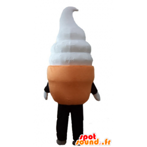 Mascotte de crème glacée, de cornet de glace - MASFR23833 - Mascottes Fast-Food