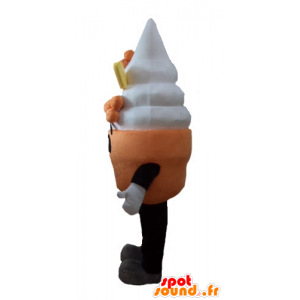 Mascotte de crème glacée, de cornet de glace - MASFR23833 - Mascottes Fast-Food