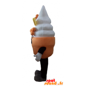 Mascot Eis, Eistüte - MASFR23833 - Fast-Food-Maskottchen