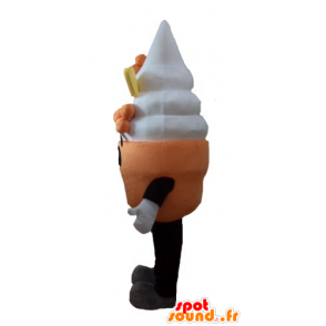 Mascot sorvete, cone de gelado - MASFR23833 - Rápido Mascotes Food