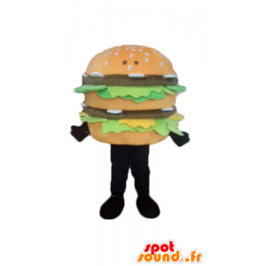 Giant burger maskotka, realistyczny i apetyczny - MASFR23835 - Fast Food Maskotki