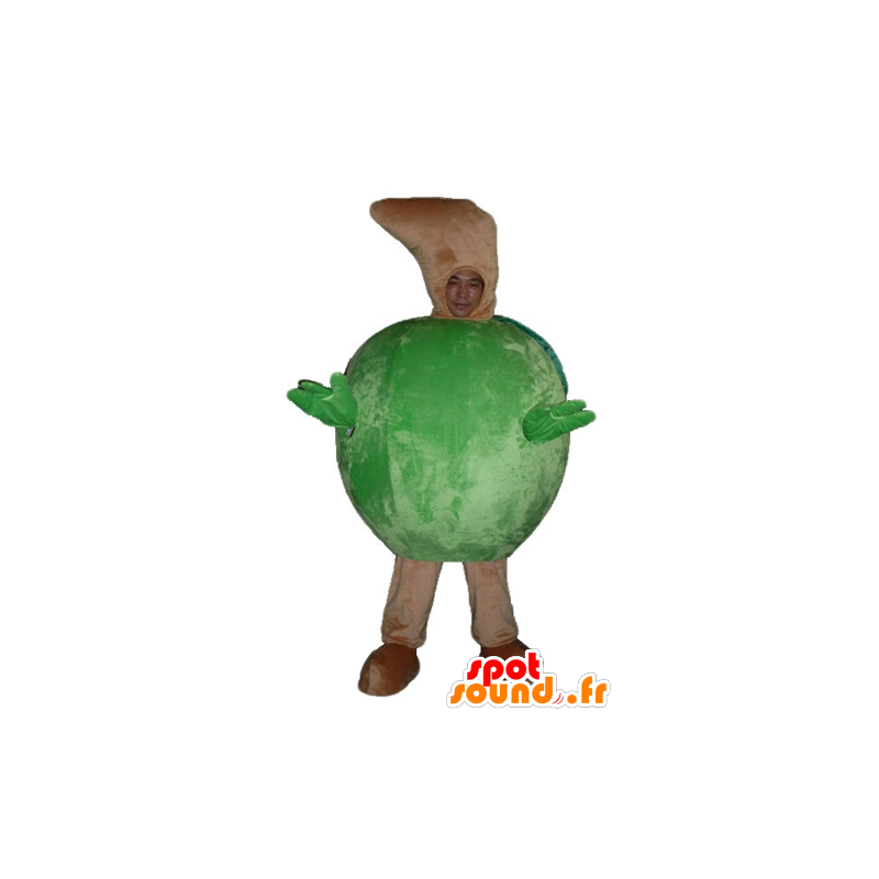 Giant green apple mascot, all round - MASFR23842 - Fruit mascot