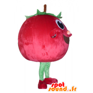 Wiśnia maskotka, gigantyczne truskawki, czerwony i zielony - MASFR23843 - owoce Mascot