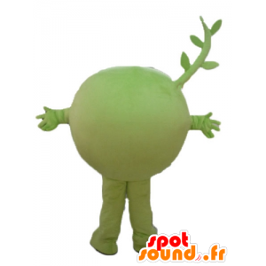 Mascot groch, owoce, zielone warzywa, bardzo uśmiechnięty - MASFR23847 - Maskotki owoców i warzyw
