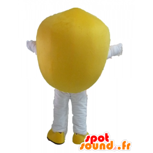 マスコットイエローレモン、巨大で笑顔-MASFR23850-フルーツマスコット
