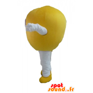 Lemon mascot, giant and smiling - MASFR23850 - Fruit mascot