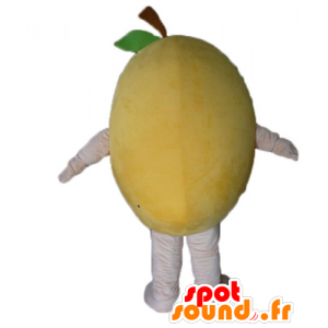 Mascot gul citron, jättepäron - Spotsound maskot