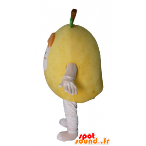 Mascotte de citron jaune, de poire géante - MASFR23852 - Mascotte de fruits