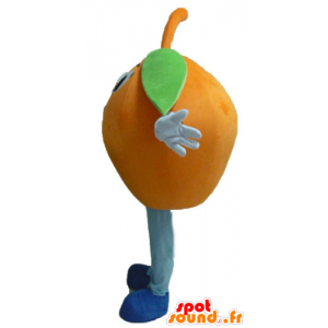 Mascotte gigante arancione, tondo e divertente - MASFR23853 - Mascotte di frutta