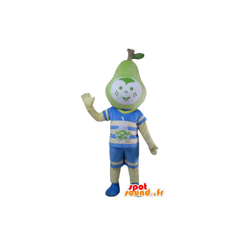 Jongen mascotte met een peervormige head - MASFR23856 - Mascottes Boys and Girls