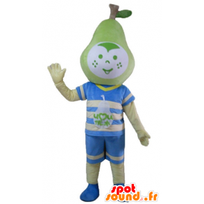 Jongen mascotte met een peervormige head - MASFR23856 - Mascottes Boys and Girls