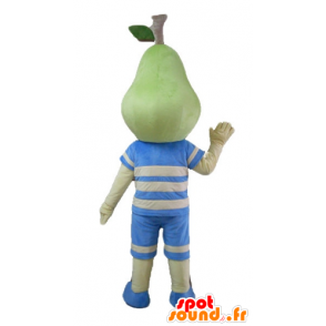 Pojkemaskot med ett päronformat huvud - Spotsound maskot