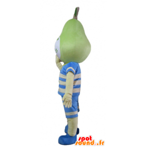 Pojkemaskot med ett päronformat huvud - Spotsound maskot