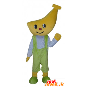 バナナの形をした頭を持つマスコットの少年-MASFR23858-フルーツのマスコット