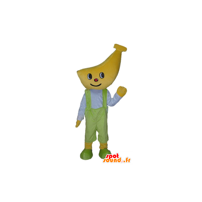 Mascote menino com uma cabeça em forma de bananas - MASFR23858 - frutas Mascot