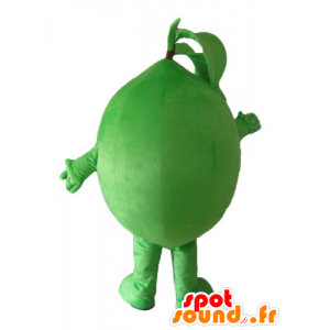 Lime mascote, muito engraçado e sorrindo - MASFR23860 - frutas Mascot