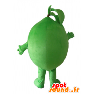 Lime maskot, veldig morsomt og smilende - MASFR23860 - frukt Mascot