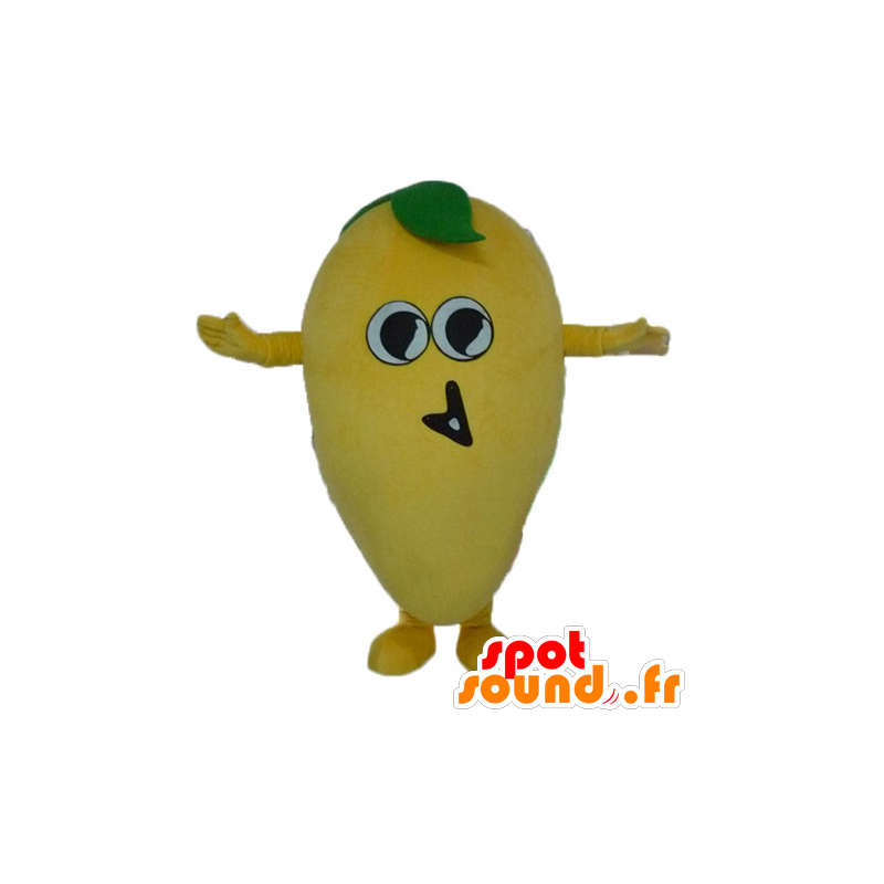 And funny giant lemon mascot - MASFR23867 - Fruit mascot