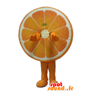 Mascotte d'orange géante, d'agrume - MASFR23875 - Mascotte de fruits