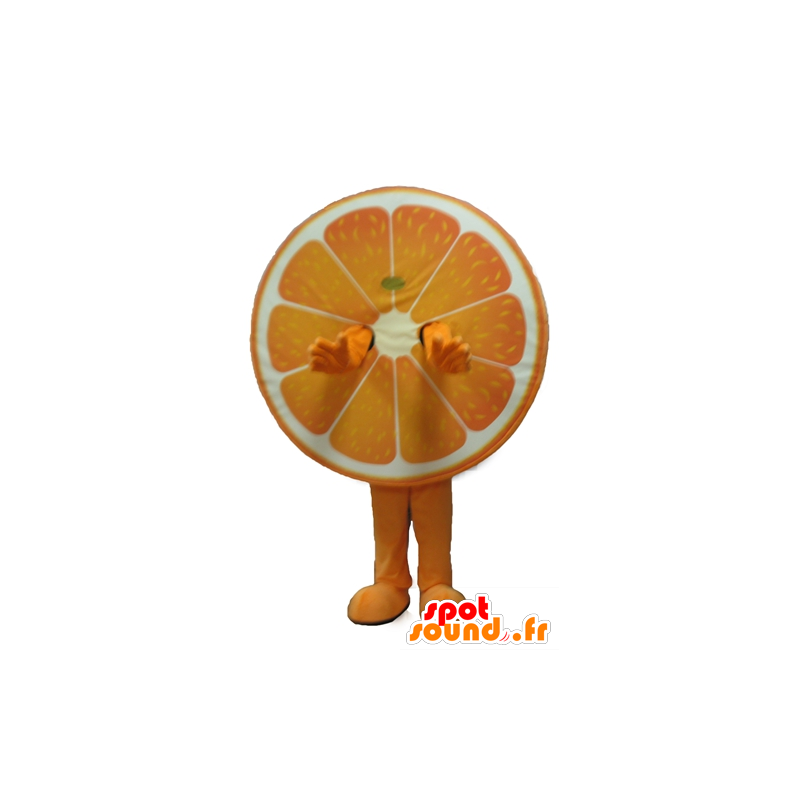 Mascotte d'orange géante, d'agrume - MASFR23875 - Mascotte de fruits