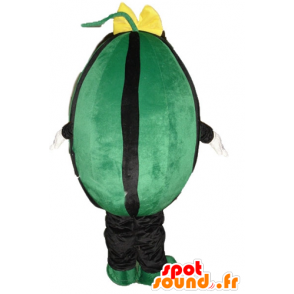 Jättegrön och svart vattenmelonmaskot - Spotsound maskot