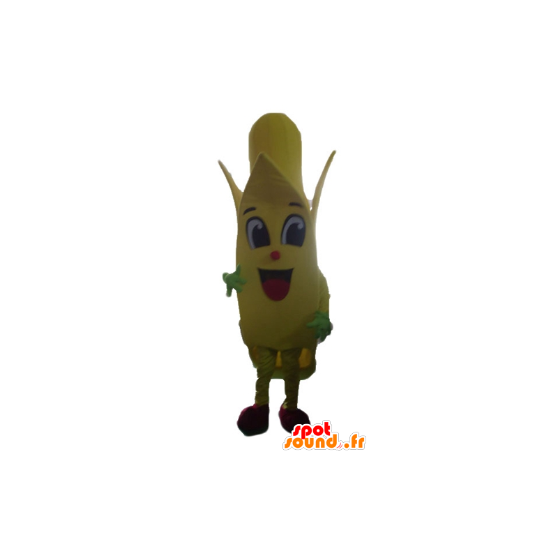 Giant banana gialla mascotte - MASFR23881 - Mascotte di frutta