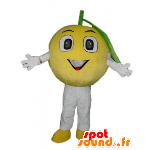 Sitron maskot, all round og søt - MASFR23886 - frukt Mascot