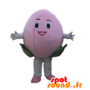 Maskot lyserød frugt, blomst, kæmpe litchi - Spotsound maskot