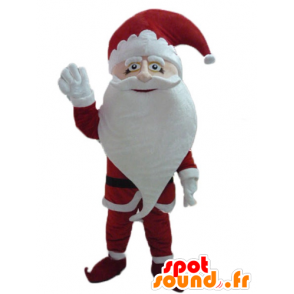 Mascotte di Babbo Natale, vestito in abiti tradizionali - MASFR23897 - Mascotte di Natale