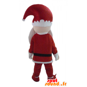 Mascotte du Père-Noël, habillé en tenue traditionnelle - MASFR23897 - Mascottes Noël