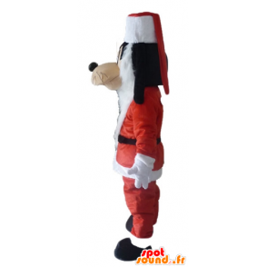 Mascotte de Dingo, ami de Mickey, en tenue de Père-Noël - MASFR23905 - Mascottes Dingo