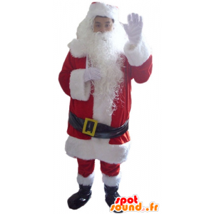 サンタクロースのコスチューム、あごひげとすべてのアクセサリー付き-MASFR23908-クリスマスのマスコット