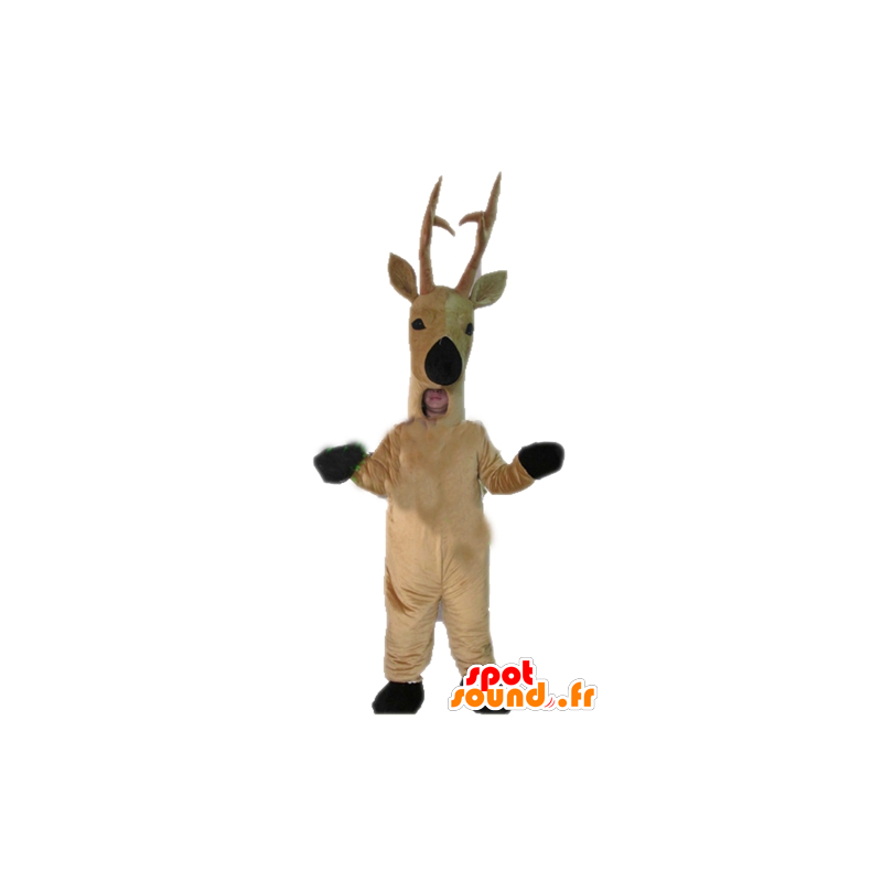 Maskot rådyr, hjorte, brune rensdyr - Spotsound maskot kostume