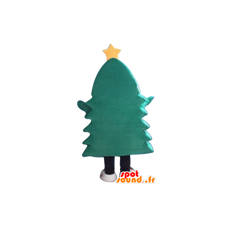 Juletre maskot grønn, med en gul stjerne - MASFR23915 - jule~~POS TRUNC Juletre maskot grønn, med en gul stjerne - MASFR23915 - jule~~POS TRUNC