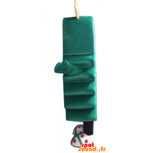 Mascotte de sapin de Noël vert, avec une étoile jaune - MASFR23915 - Mascottes Noël