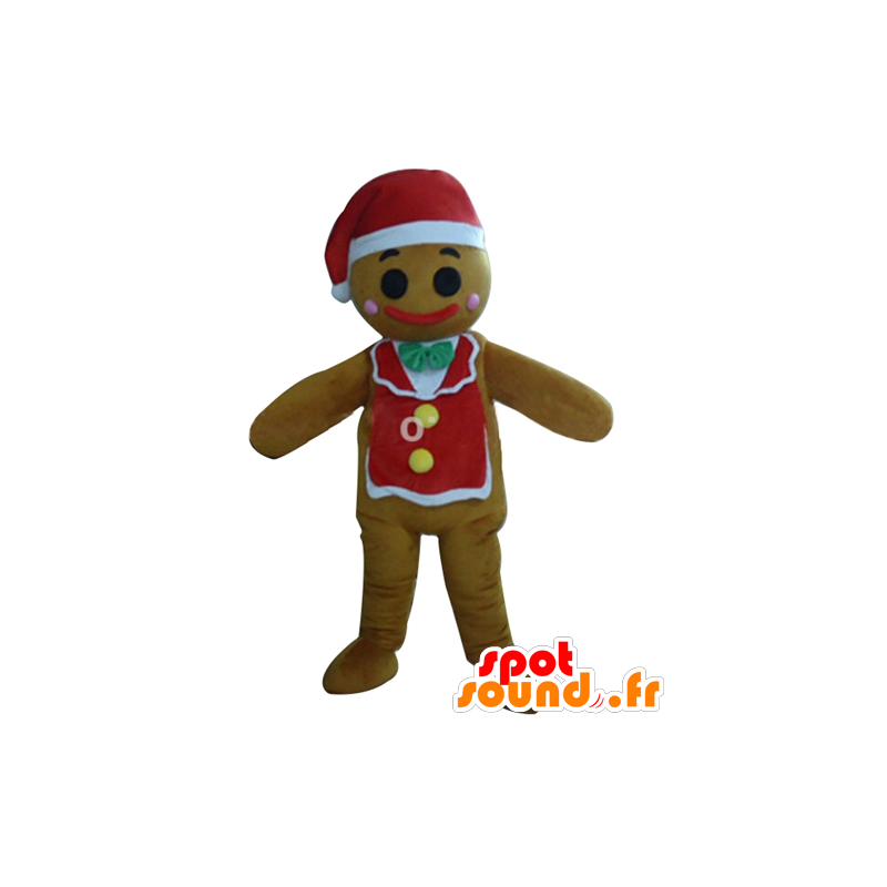 Natale pupazzo mascotte, pan di zenzero - MASFR23916 - Mascotte di Natale