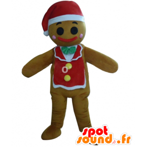 Jule snemand maskot, honningkager - Spotsound maskot kostume