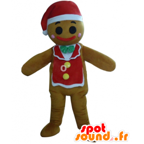 Mascote do boneco de neve Natal, Gingerbread - MASFR23916 - Mascotes Natal