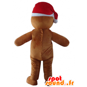 Christmas snowman mascot, Gingerbread - MASFR23916 - Christmas mascots