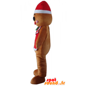 Jule snemand maskot, honningkager - Spotsound maskot kostume