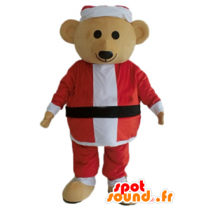 Maskot medvídek v Santa Claus oblečení - MASFR23922 - Bear Mascot