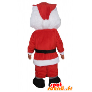 Mascot Kerst man gekleed in rood en wit met een baard - MASFR23929 - Kerstmis Mascottes