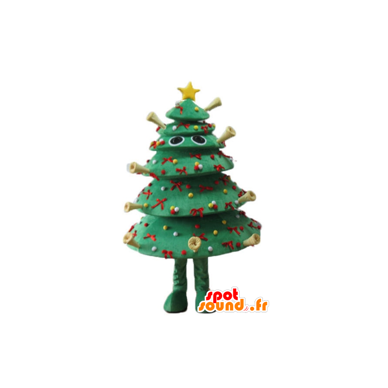 Albero di Natale decorato mascotte, molto originale e folle - MASFR23935 - Mascotte di Natale