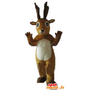Mascot elanden, kariboe, rendier, bruin en wit - MASFR23939 - Forest Animals
